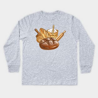 Fresh Bread Kids Long Sleeve T-Shirt